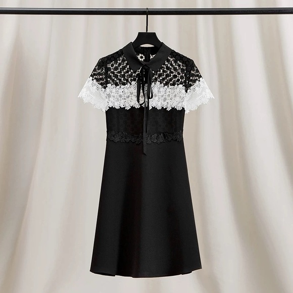 Stylish Black Lace Dress - Picture 1 of 13